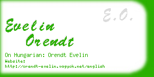 evelin orendt business card